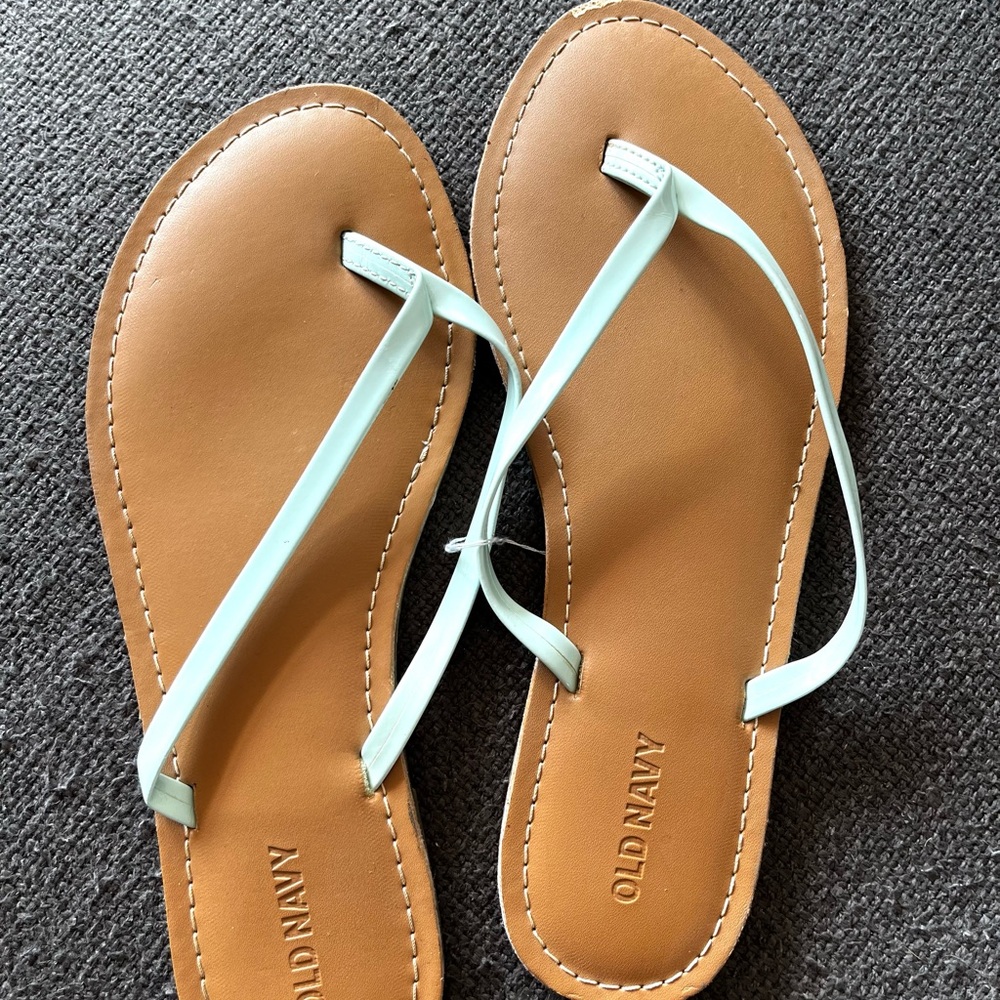 Old Navy Mint Strap Tan Footbed Sandals